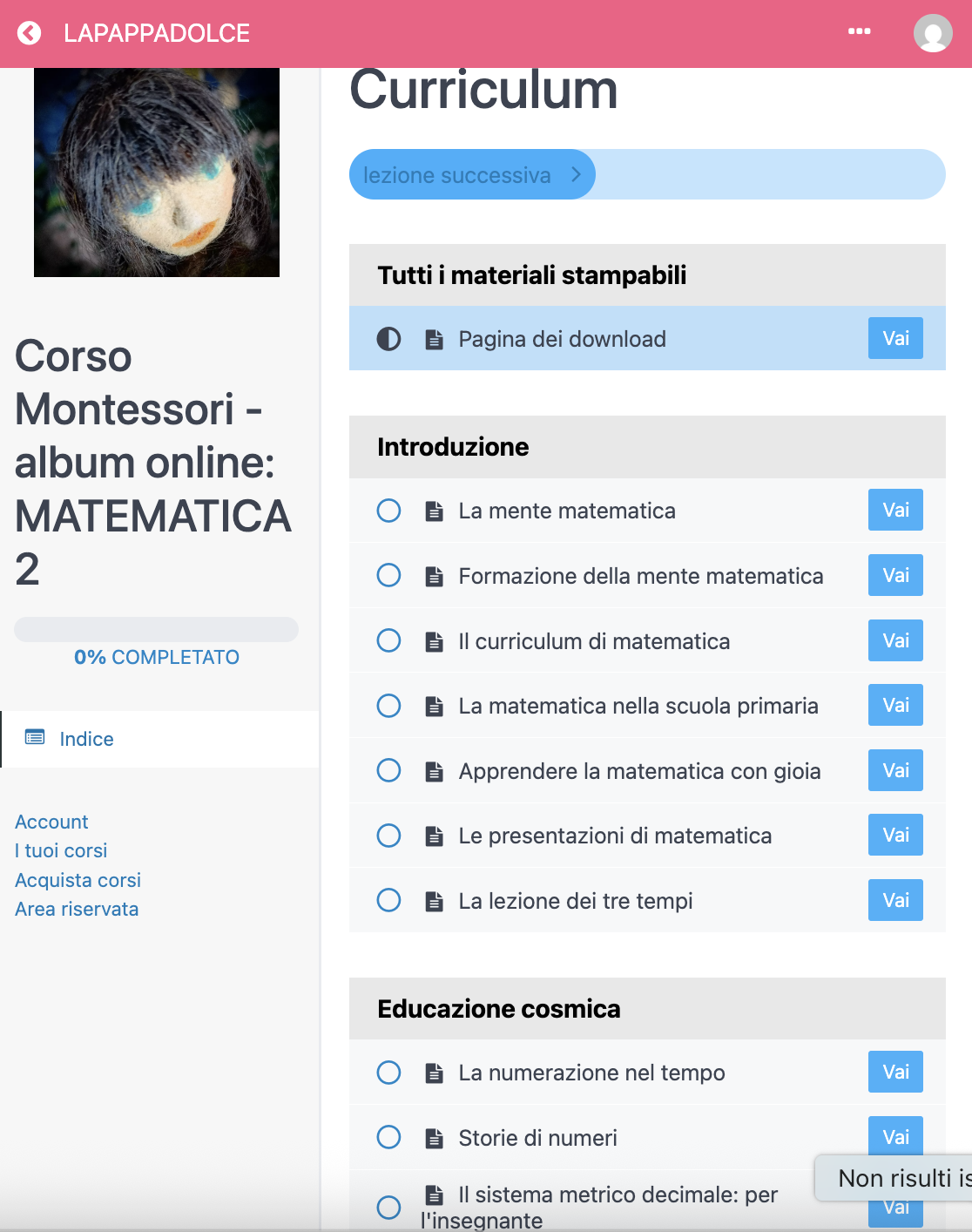 Corso Montessori – Album online: MATEMATICA 2 (Psicoaritmetica)