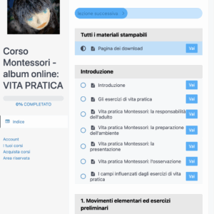 Corso Montessori - Album online: VITA PRATICA