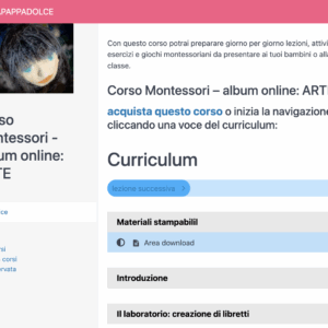 Corso Montessori – Album online: ARTE