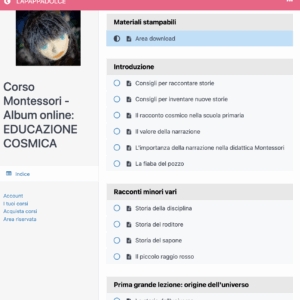 Corso Montessori – Album online: EDUCAZIONE COSMICA