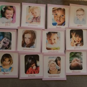 Nomenclature Montessori di primo livello: emozioni e stati d’animo